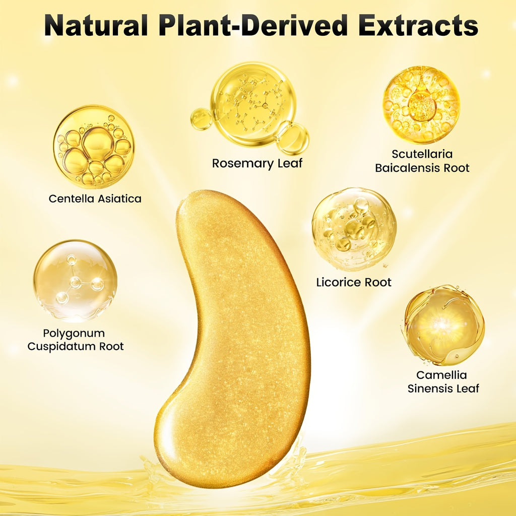 24 Golden Under Eye Patches