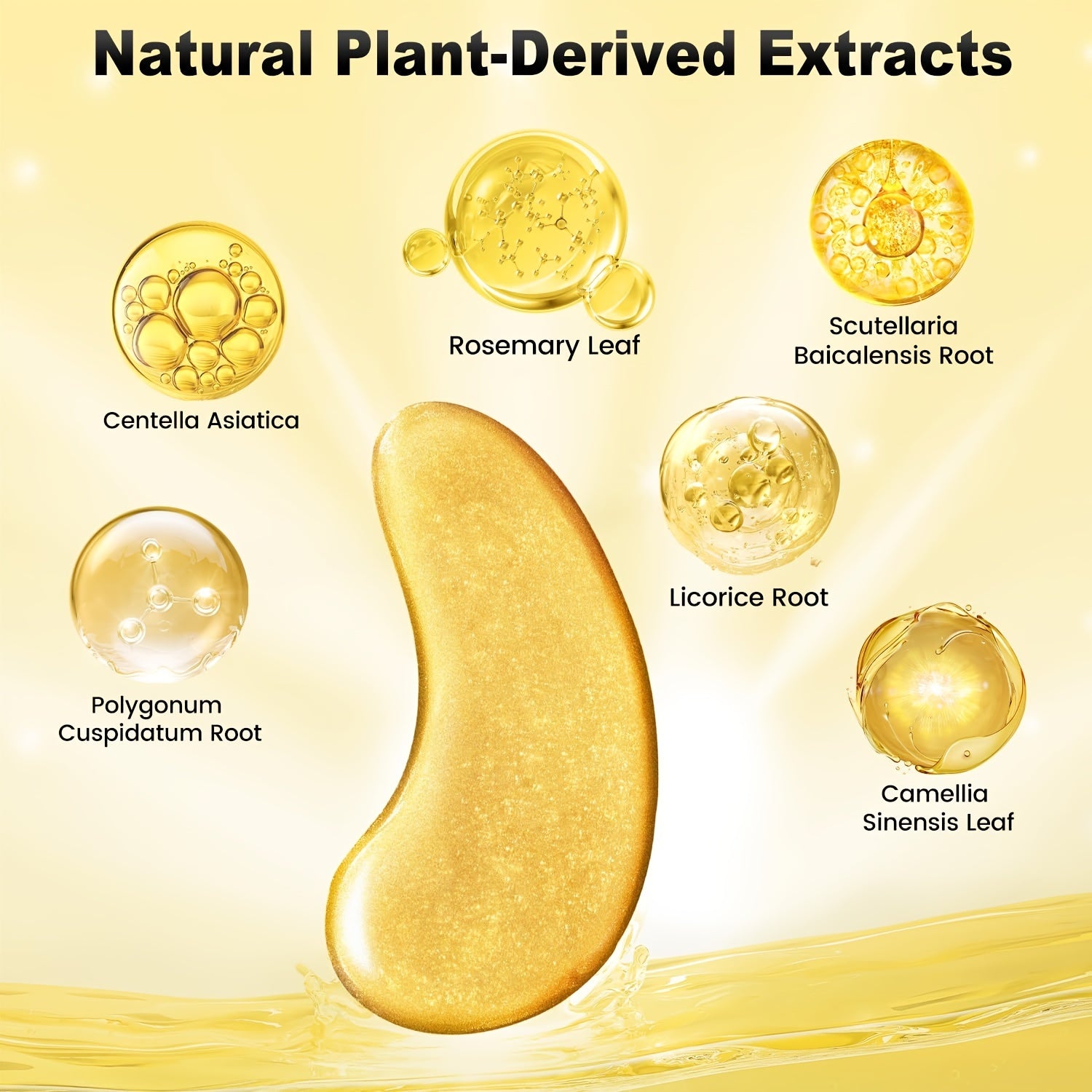 24 Golden Under Eye Patches