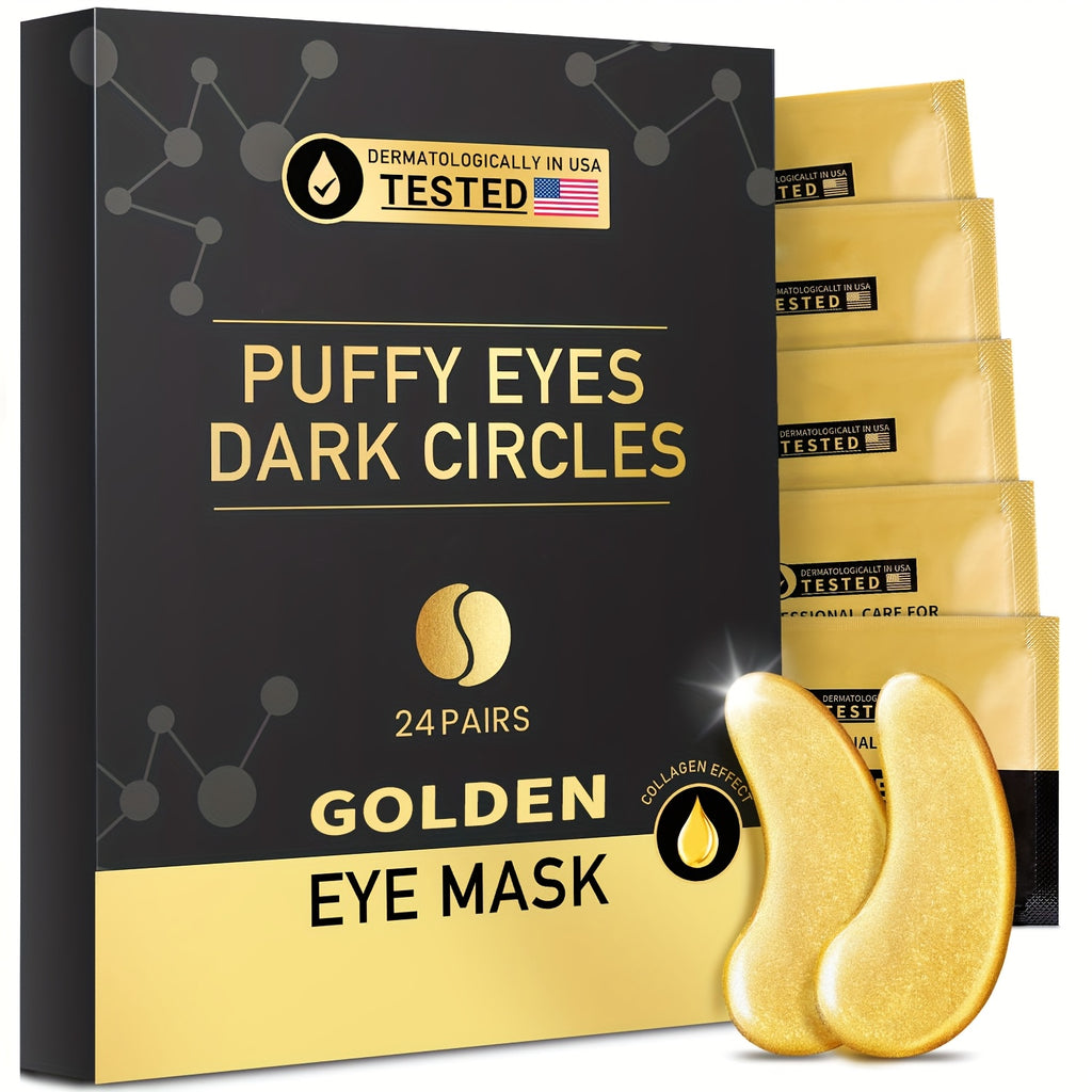24 Golden Under Eye Patches
