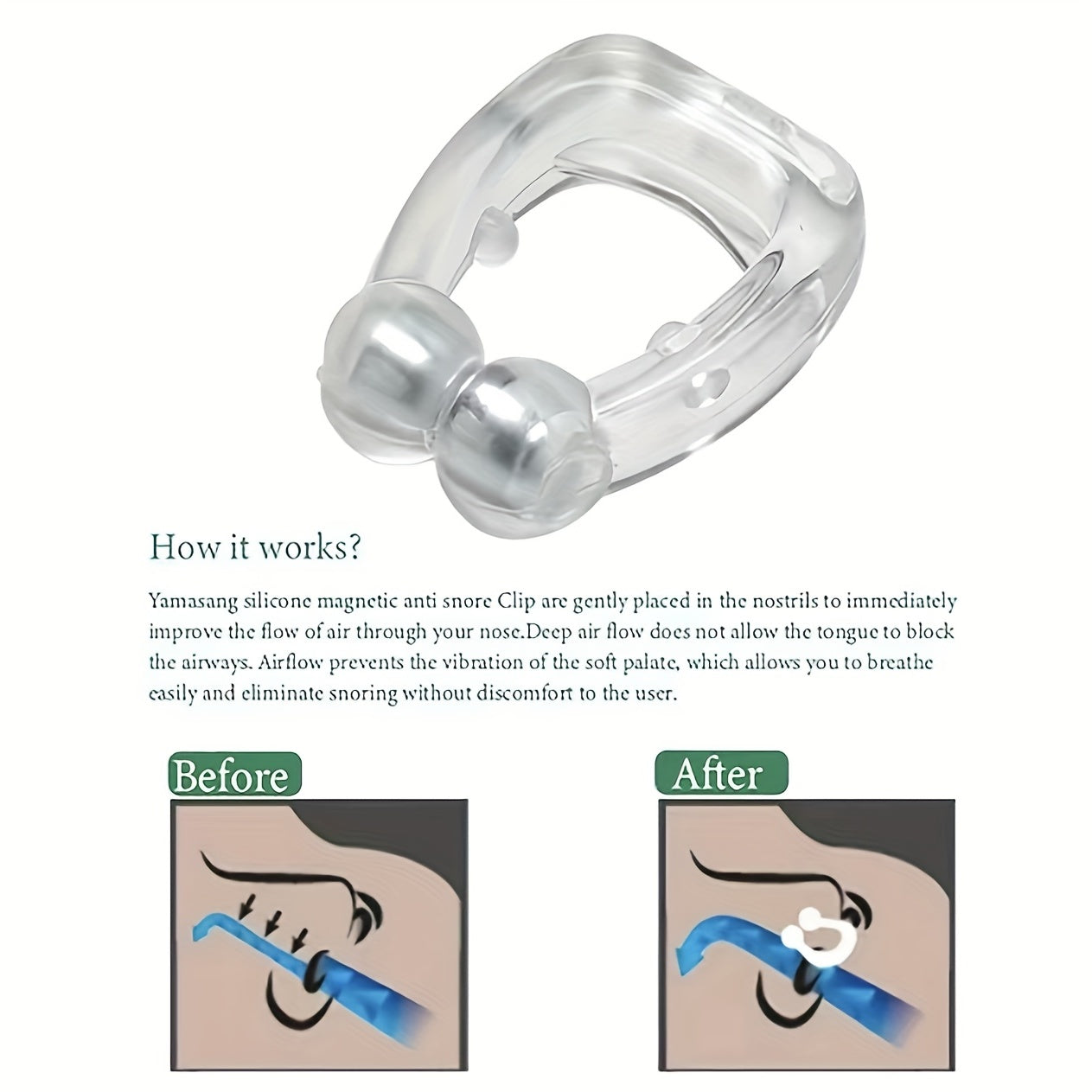 Magnetic Anti-Snoring Nose Clip